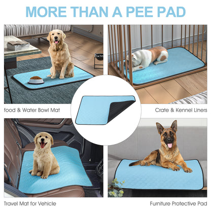 Bright Paws Washable Pee Pads for Dogs, Pee Pads Waterproof Potty Training Pad for Dogs, 90 x 60cm/35"x24", Rusableable Pee Pads Non-Slip Pee Pad Suitable for Puppies and Cats,2 Pack